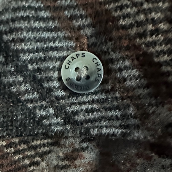 Chaps Men's Checkered Shirt Jacket - Brown and Black - Picture 4 of 5